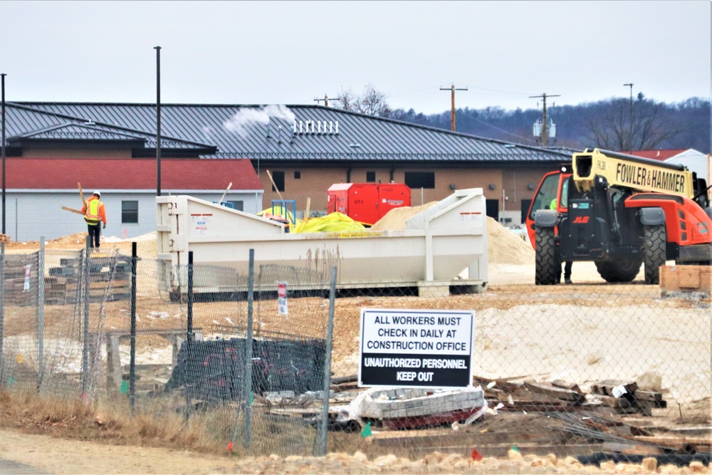 January 2024 barracks construction at Fort McCoy