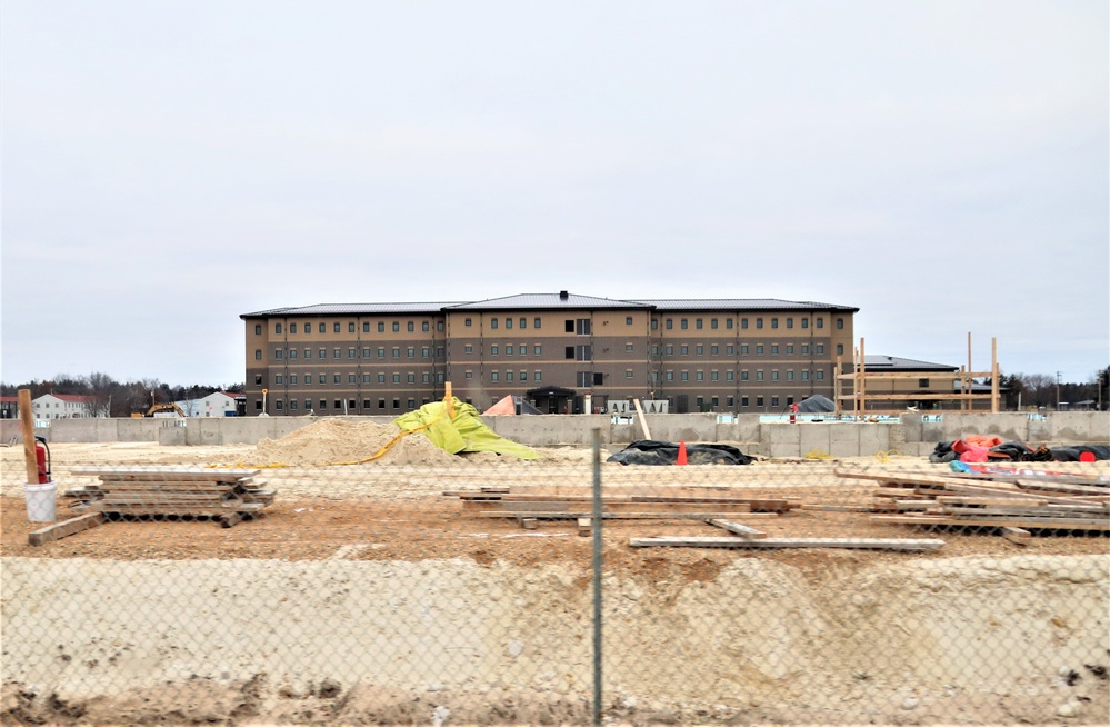 January 2024 barracks construction at Fort McCoy