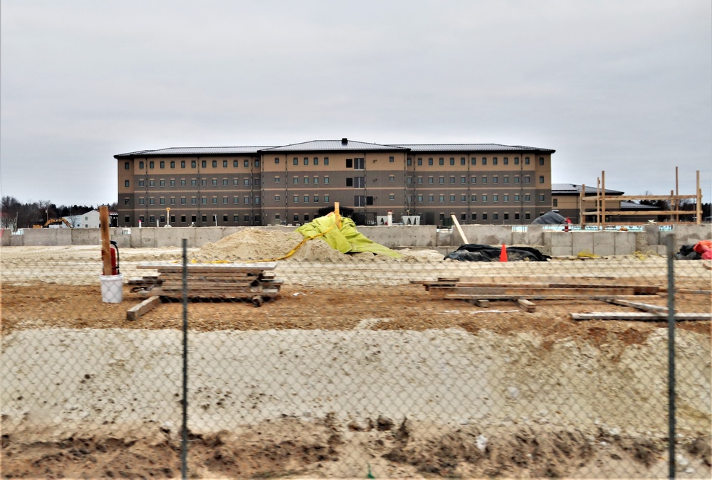 January 2024 barracks construction at Fort McCoy