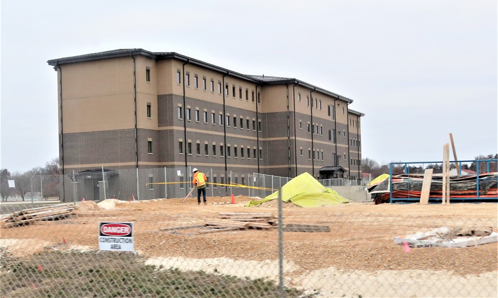 January 2024 barracks construction at Fort McCoy