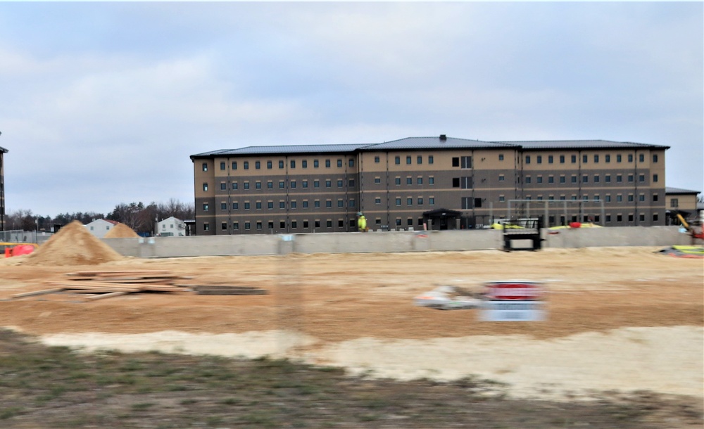 January 2024 barracks construction at Fort McCoy