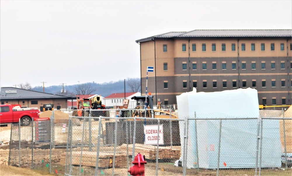 January 2024 barracks construction at Fort McCoy