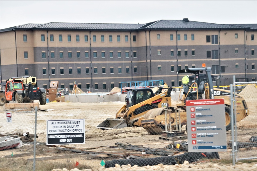 January 2024 barracks construction at Fort McCoy