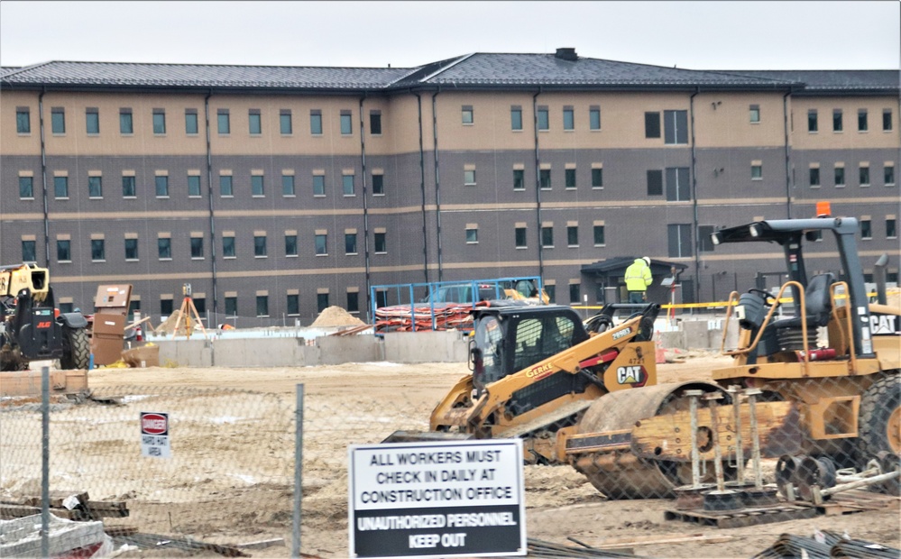 January 2024 barracks construction at Fort McCoy