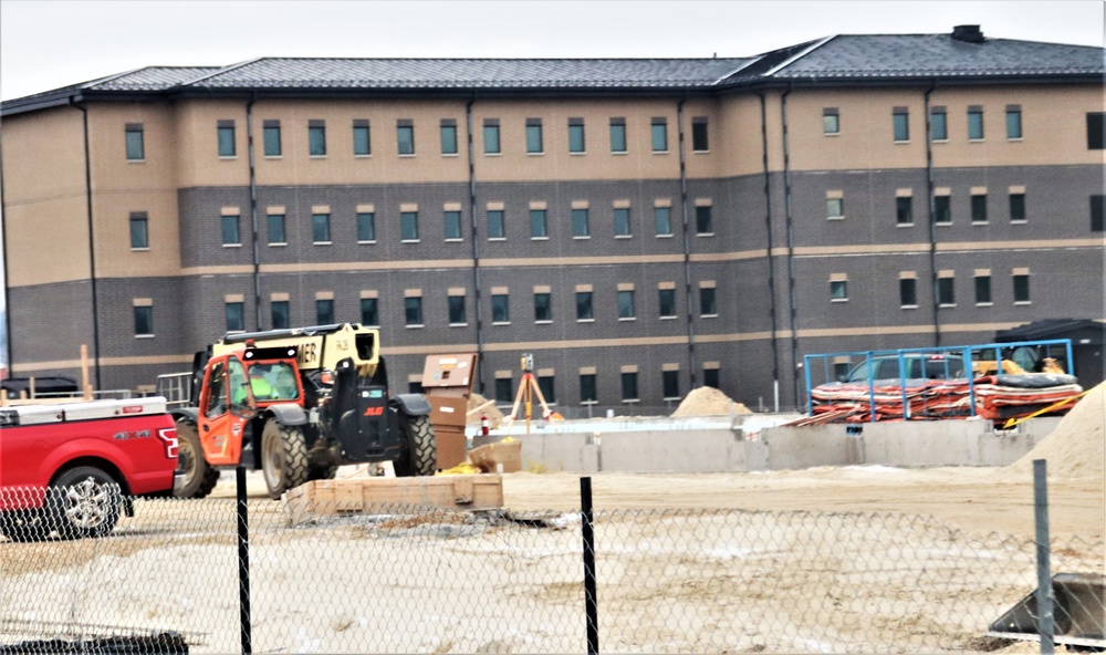 January 2024 barracks construction at Fort McCoy