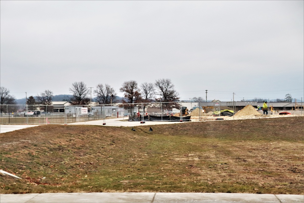 January 2024 barracks construction at Fort McCoy