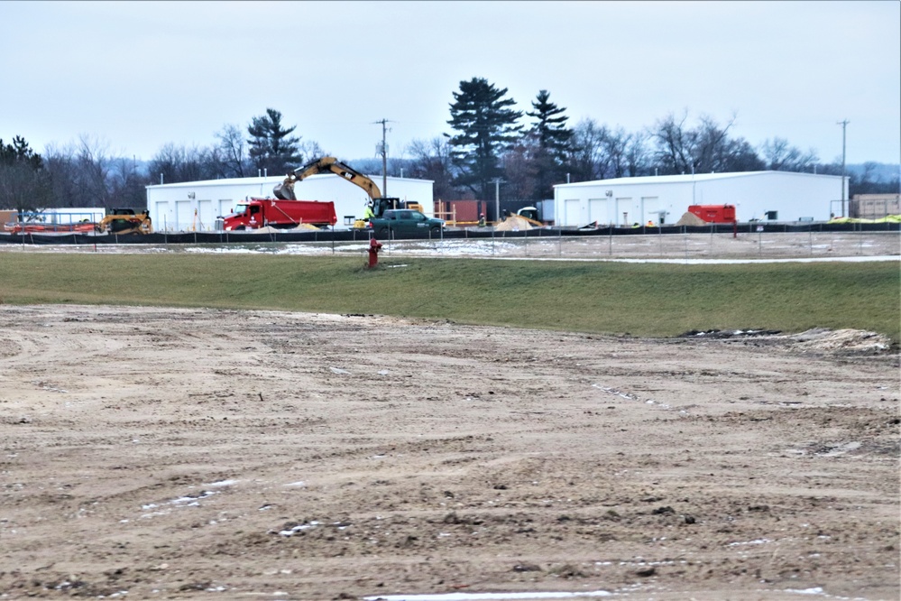 January 2024 barracks construction at Fort McCoy