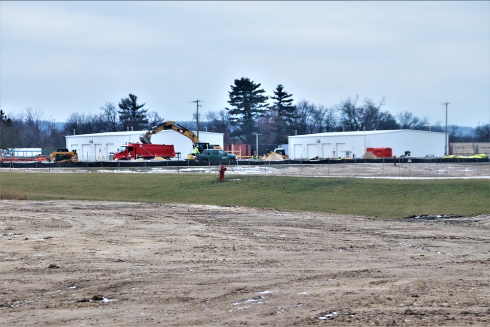 January 2024 barracks construction at Fort McCoy