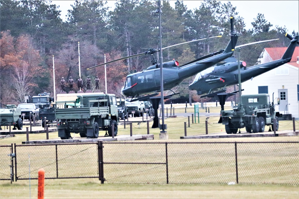 January 2024 views of Fort McCoy's Equipment Park