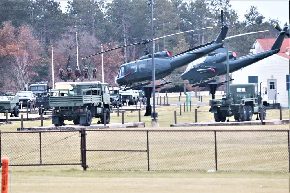 January 2024 views of Fort McCoy's Equipment Park