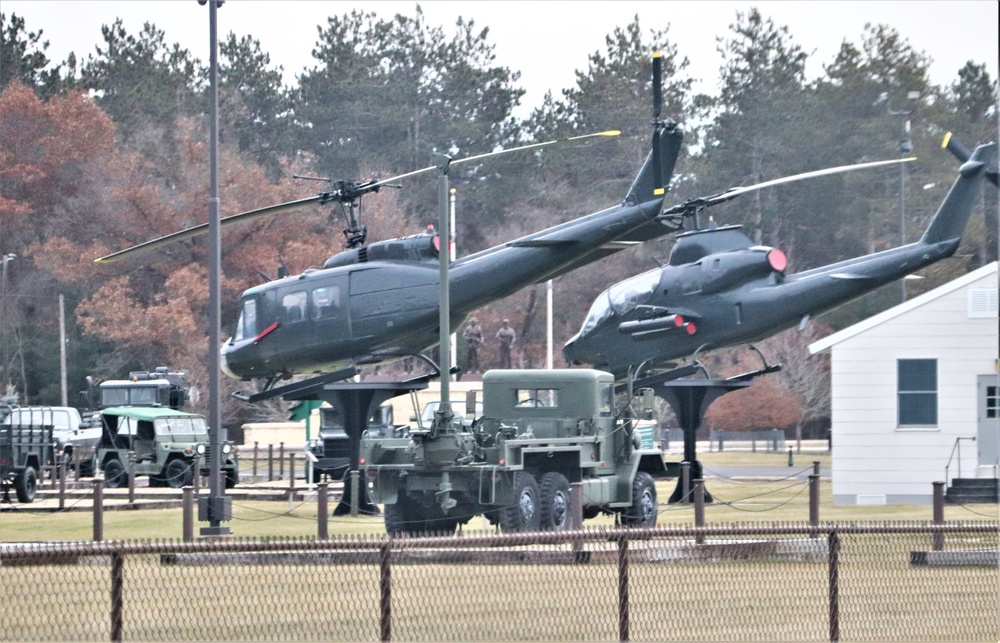 January 2024 views of Fort McCoy's Equipment Park