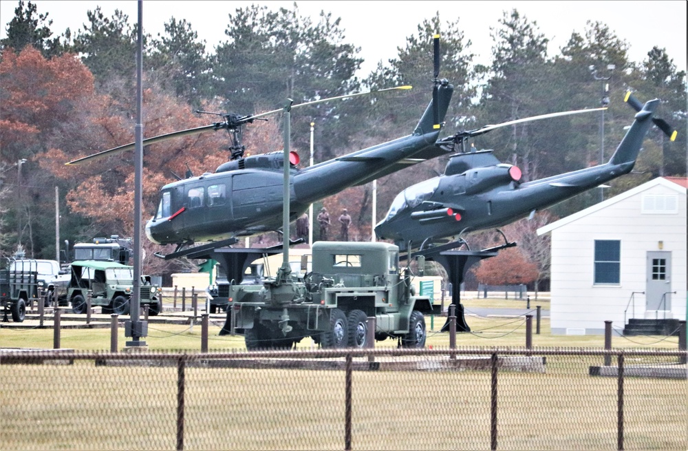 January 2024 views of Fort McCoy's Equipment Park