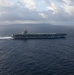 The USS Gerald R. Ford transits the Strait of Gibraltar