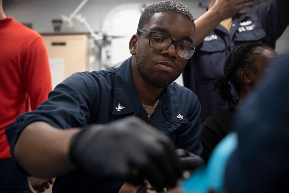 USS William P. Lawrence Medical Training