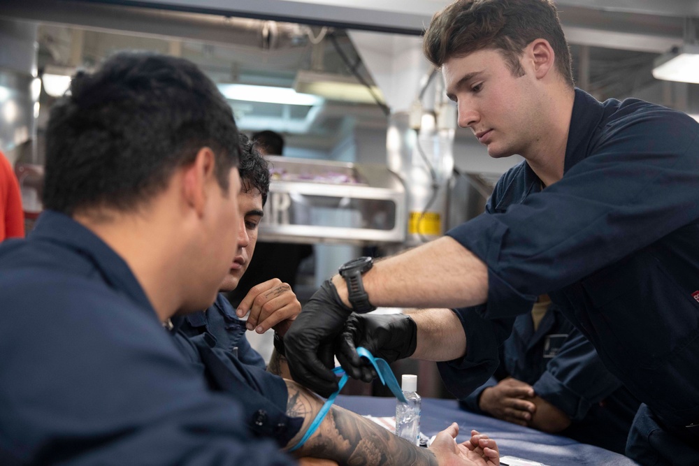 USS William P. Lawrence Medical Training