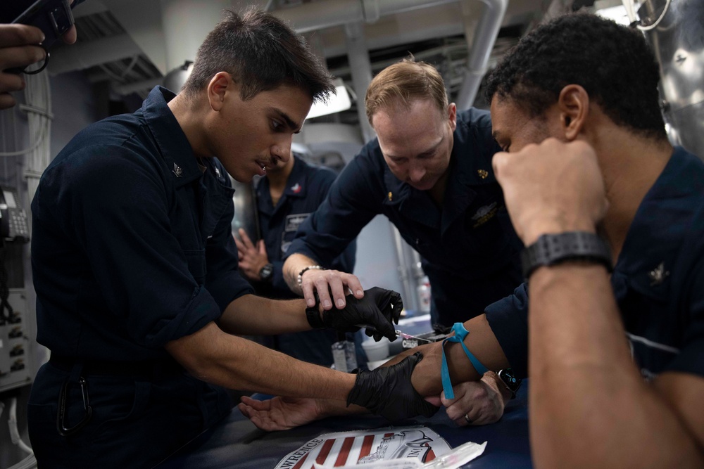 USS William P. Lawrence Medical Training