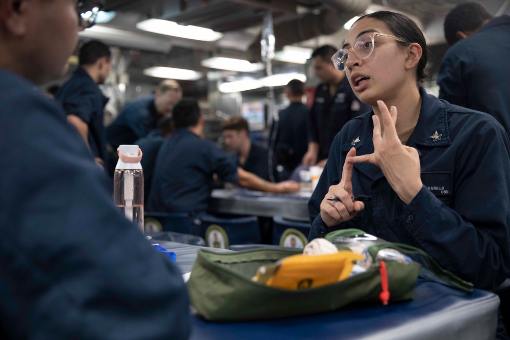 USS William P. Lawrence Medical Training