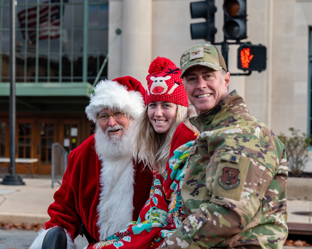 Photo of Team Robins participating in annual Macon-Bibb Christmas parade
