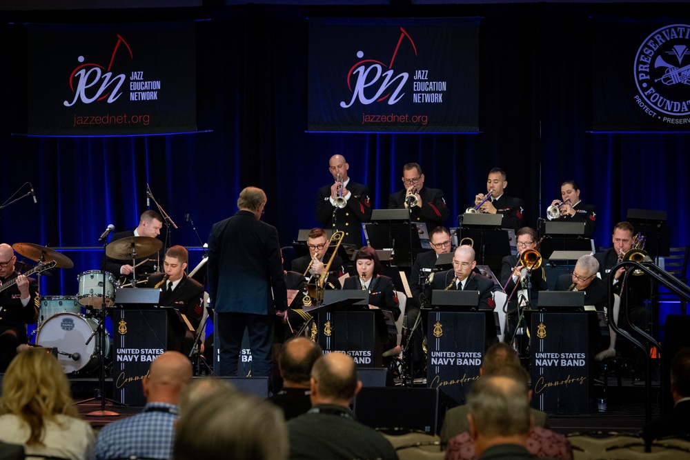 Navy Band Commodores perform at national jazz conference