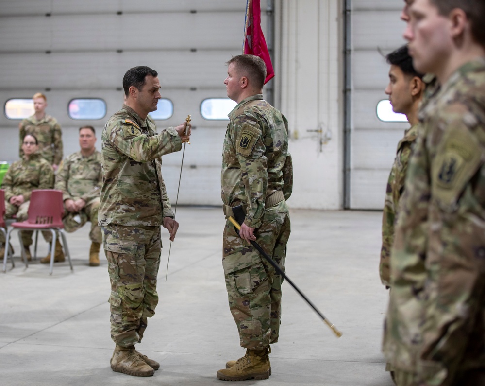 Bravo Co. 186th BSB: 1SG Change of Responsibility