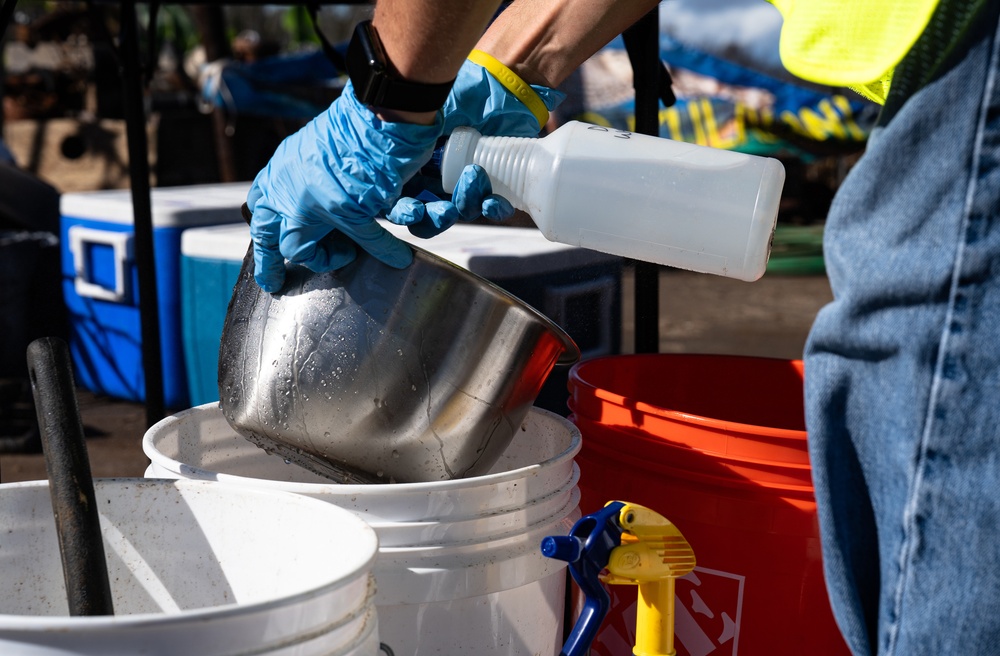 Soil sample collection in Kula, Maui