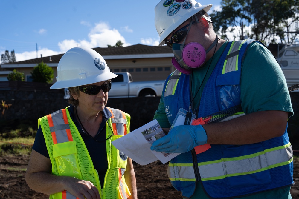 Soil sample collection in Kula, Maui