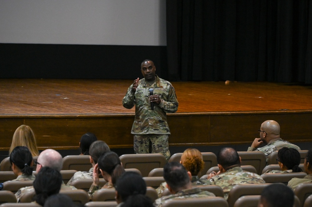 Leaders address the 113th Wing during TFAT