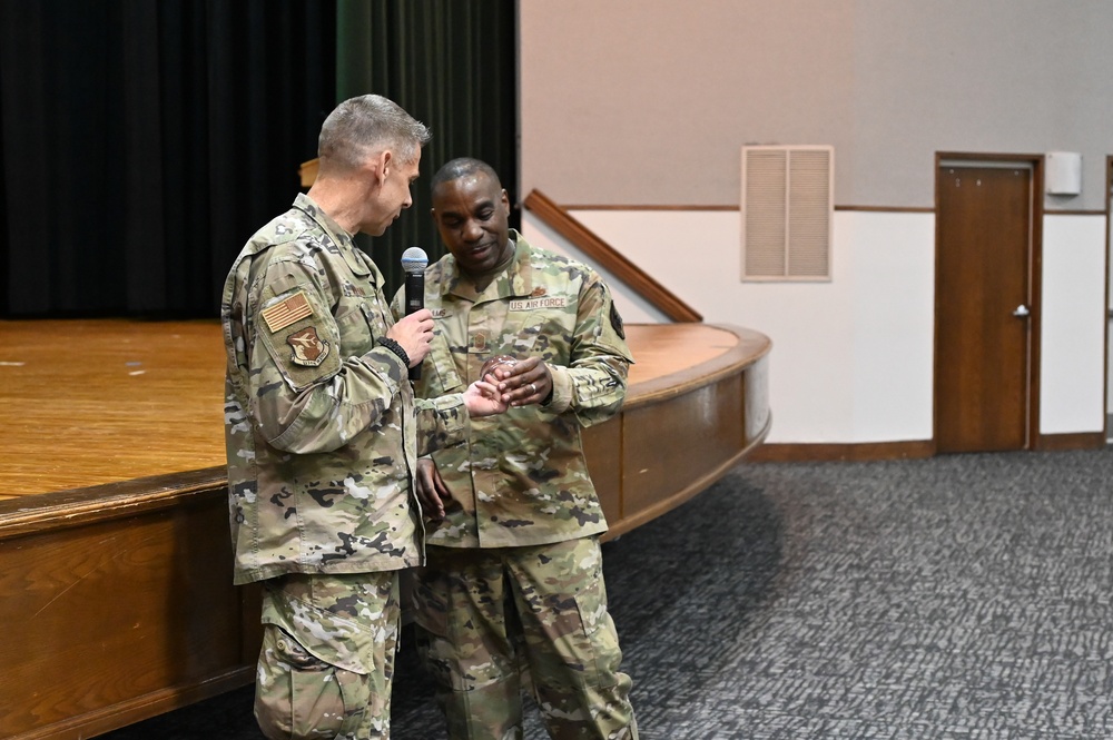 Leaders address the 113th Wing during TFAT