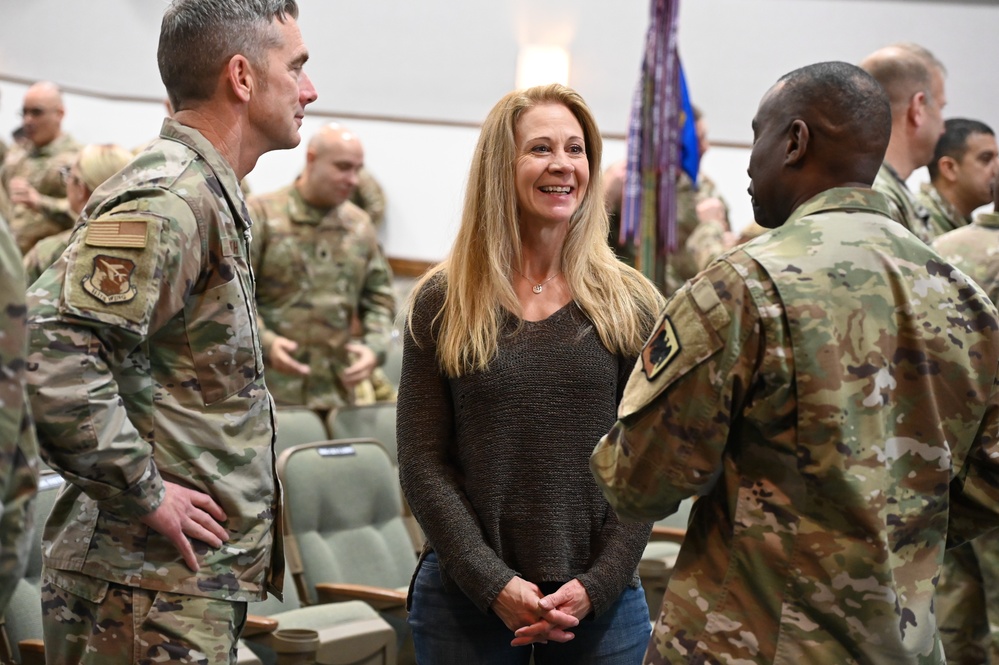 Leaders address the 113th Wing during TFAT