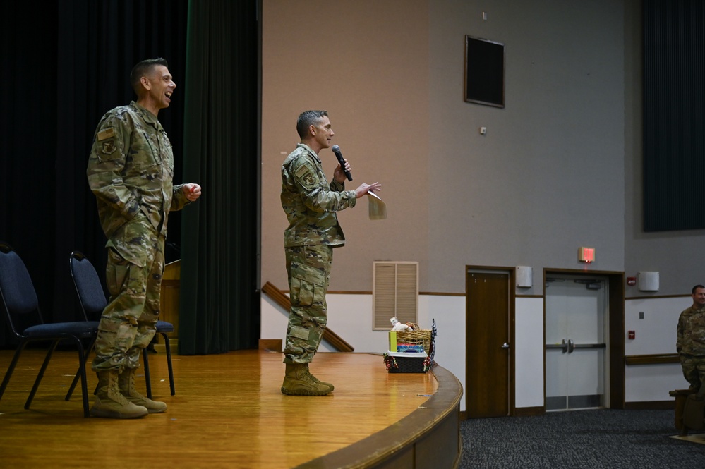 Leaders address the 113th Wing during TFAT