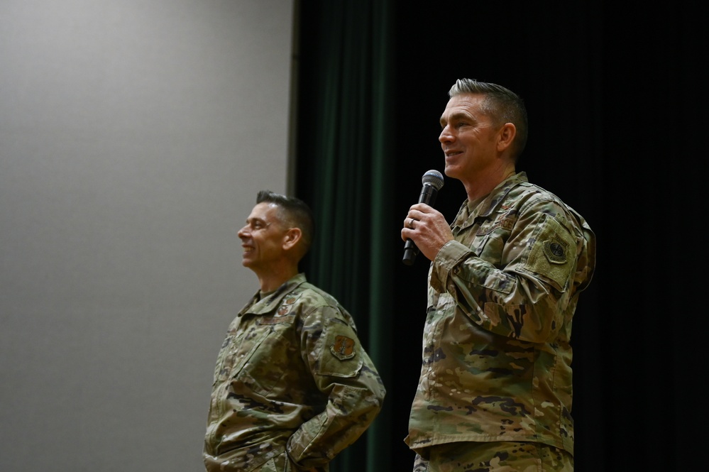 Leaders address the 113th Wing during TFAT