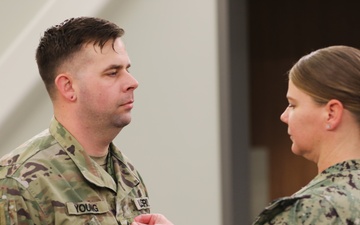 Staff Sgt. Young promoted by family