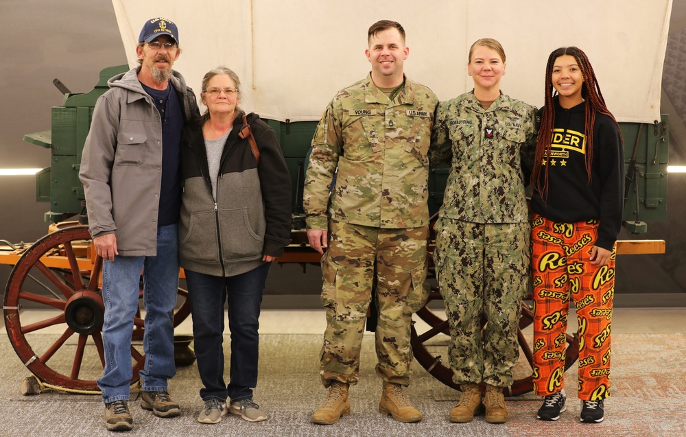 Staff Sgt. Young promoted by family