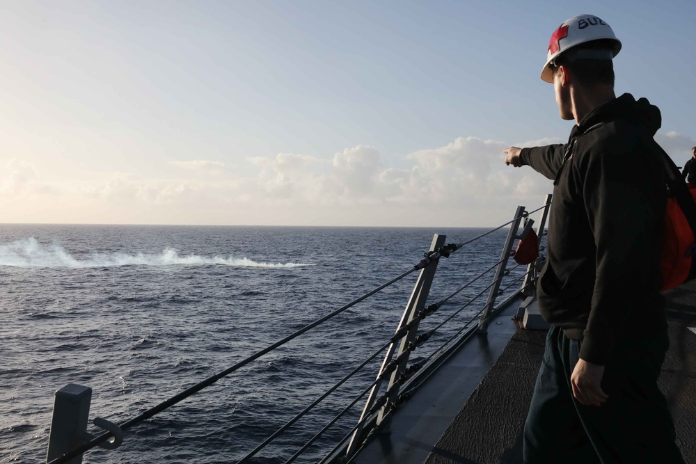 USS Thomas Hudner Deploys in U.S. 6th Fleet