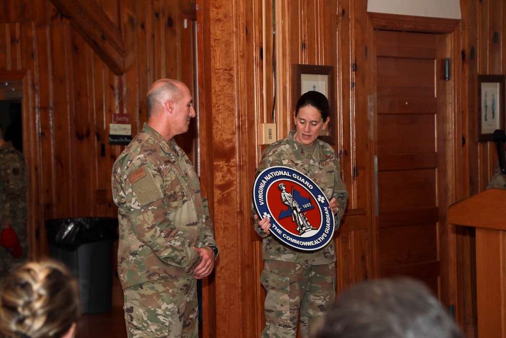 Col. J. Stock Dinsmore retires from the VaANG