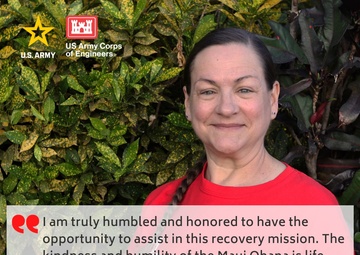 Hawaiʻi Wildfires Response Mission USACE Employee Spotlight – Cheri Massie
