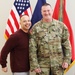 Sgt. Maj. Coleman of the 35th ID promoted by his sons