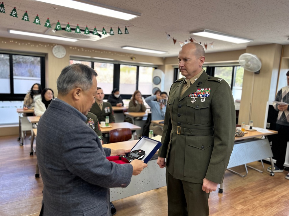 U.S. Marines from Camp Mujuk Volunteer at Sunrin Orphanage