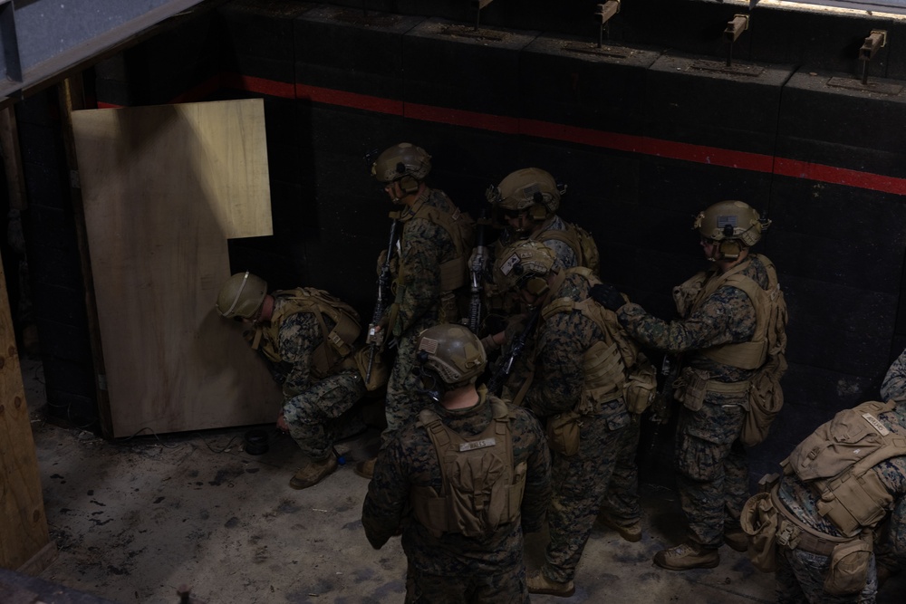 Breacher Up! Weapons Company Battalion, Landing Team 1/1 conduct live fire shoot house