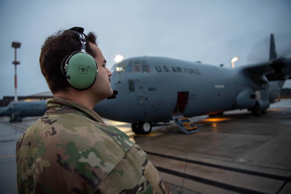 Ramstein AB performs routine training