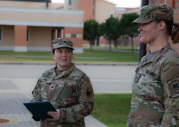 Pfc. Samantha Powers promotion ceremony to Specialist