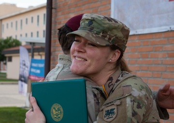 Pfc. Samantha Powers promotion ceremony to Specialist