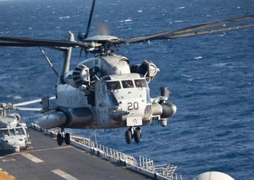 USS Bataan Launches Marine Medium Tilt Rotor Squadron 162 Aircrafts
