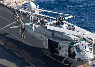 USS Bataan Launches Marine Medium Tilt Rotor Squadron 162 Aircrafts