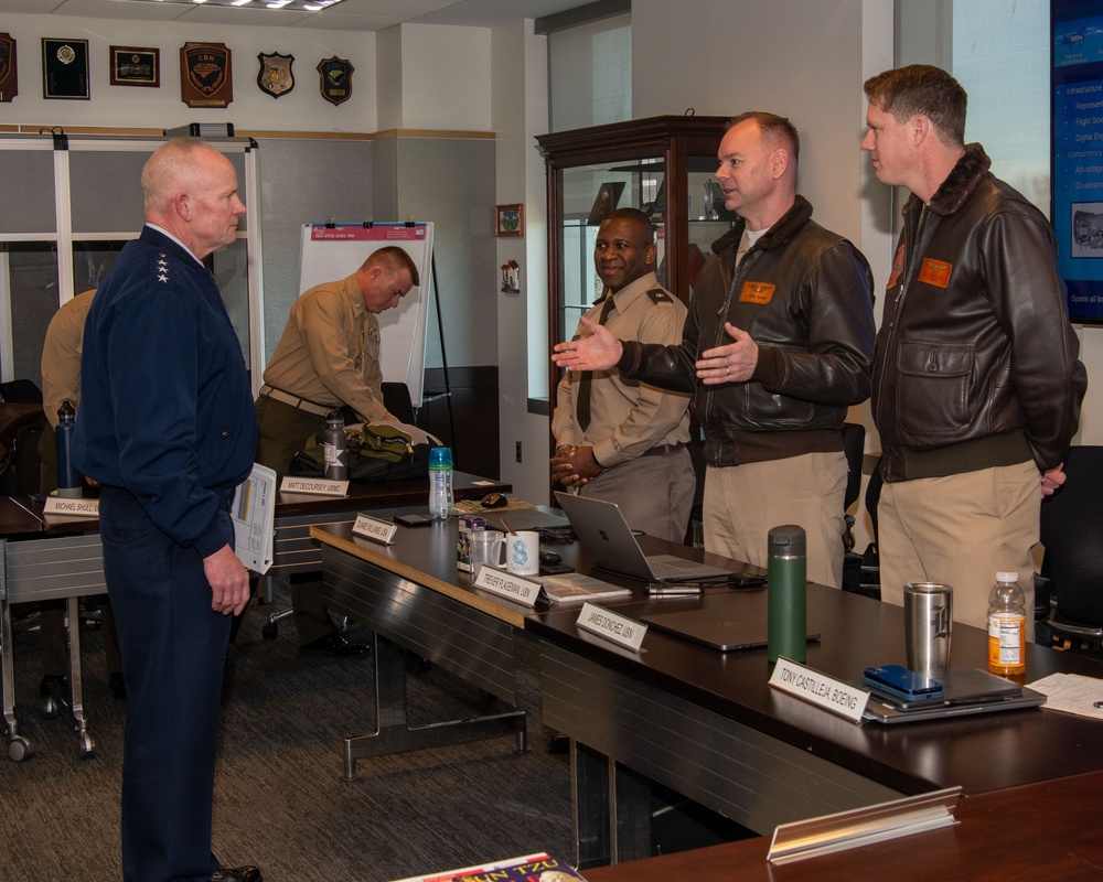 Lt. Gen. Michael Schmidt speaks to students at the Eisenhower School