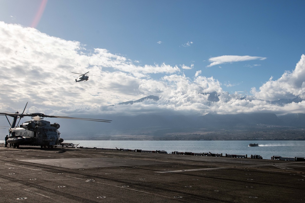 The Bataan ARG and 26th MEU(SOC) begin Odyssey Encore with a MAGTF-level amphibious assault