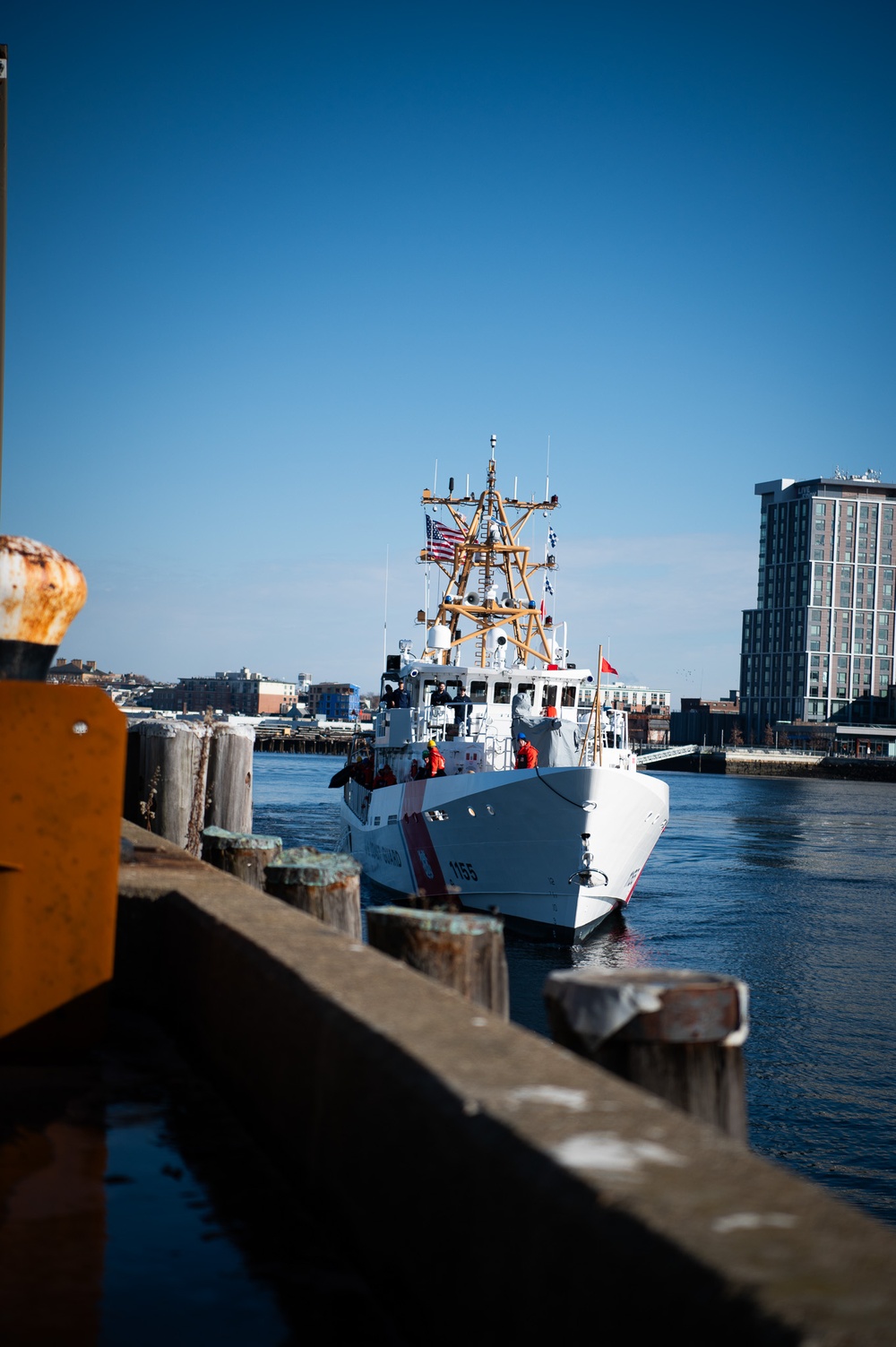 USCGC Melvin Bell (WPC 1155) arrives to homeport after being delivered to Coast Guard