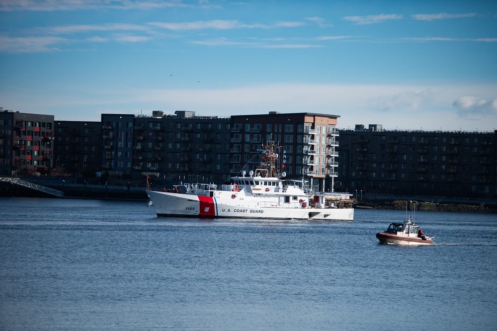 USCGC Melvin Bell (WPC 1155) arrives to homeport after being delivered to Coast Guard