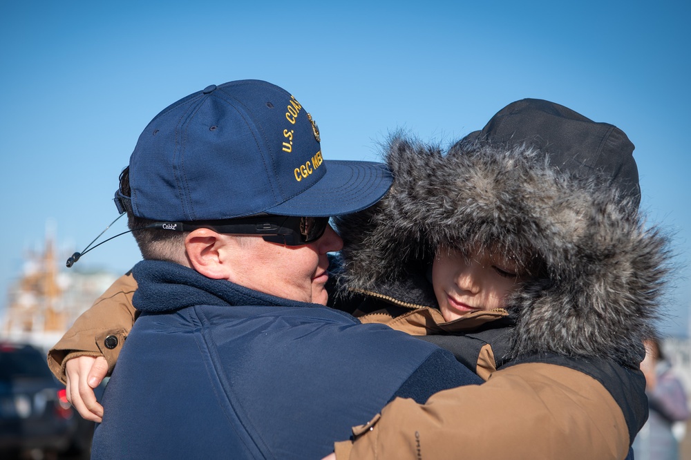 USCGC Melvin Bell (WPC 1155) arrives to homeport after being delivered to Coast Guard