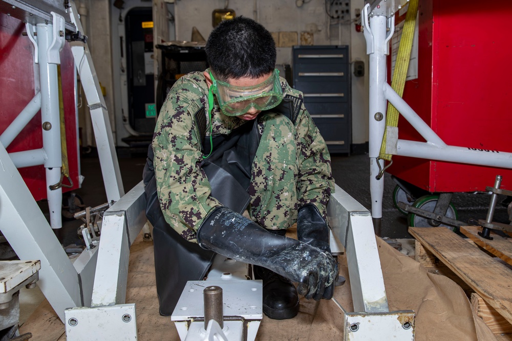 Sailors conduct routine operations